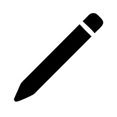 Pencil icon vector graphic illustration for writing drawing and sketching design element tool concept