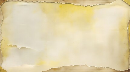 Vintage torn paper background with watercolor texture and subtle brown tones