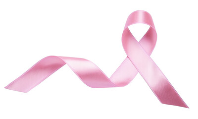 Breast Cancer Awareness Ribbon Icon | Pink Ribbon Symbol Isolated on White Background
