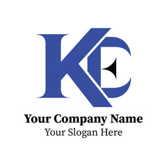 Later mark K & E logo vector icon design 