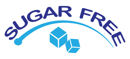 sugar free icon. no sugar added product label. healthy food sign. natural product and organic food badge. vector illustration and transparent PNG