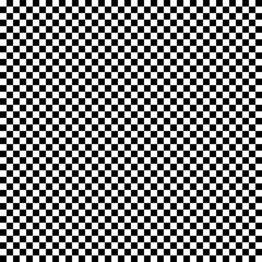 Checkered pattern. Black and white seamless texture.