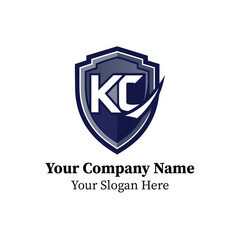 Shield emblem company logo design vector icon symbol for business and security