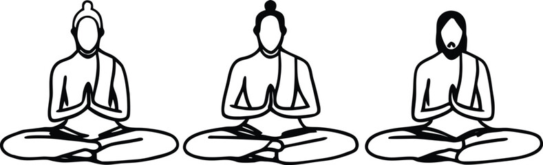 Abstract geometric pattern with subtle light play and metallic textures isolated on transparent background