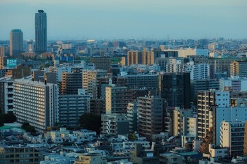 Obraz premium 夕方の街の風景 東京
