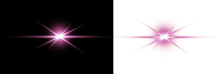overlay pink glowing sparkle stars, PNG pink sparkle make your design glow