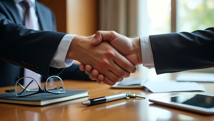 Business Professionals Agreeing on a Deal