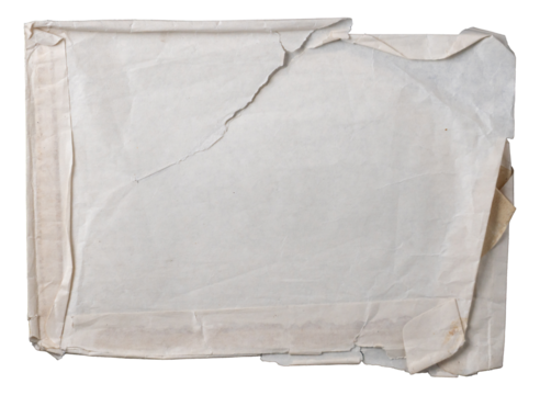 old torn ripped paper with creative look for posters design compositions, vintage retro old and dirty messy texture isolated