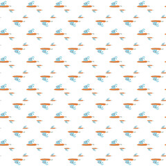
Seamless childish pattern with cute farm animals creative kids texture