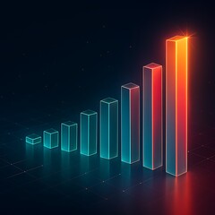 abstract business graph