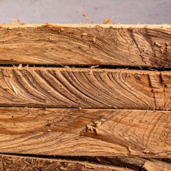 Stacked lumber pieces with wood grain