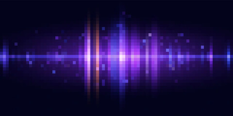 Abstract Digital EQ Equalizer. Sound Wave Design Element. Speaking Sound Wave Vector Illustration. Eps10