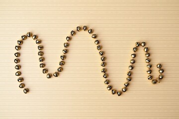 word coffee written on coffee beans