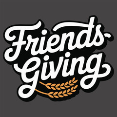 Friendsgiving t-shirt design