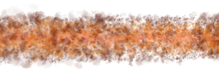 Amber brown and light orange smoke stripe template with warm multicolor gradient on transparent background for mockups and overlays