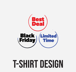 Black Friday Sale T-Shirt Design | 50% Off Discount Tag Graphic Tee Vector