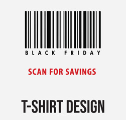 Black Friday Sale T-Shirt Design | 50% Off Discount Tag Graphic Tee Vector