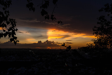 atardecer en el cerro