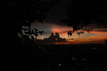 atardecer en el cerro