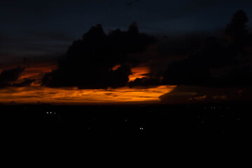 atardecer en el cerro