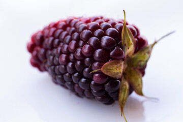 Fresh Ripe Blackberries Close Up with Natural Texture