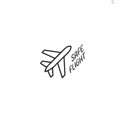 Flying Airplane Vector Illustration