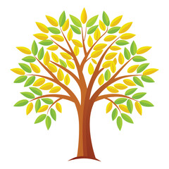 Exotic Tree Illustration for Botanical Projects