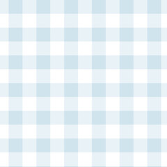 Pastel blue Gingham check seamless pattern design