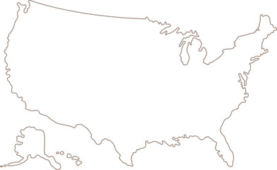  vector illustration of united states of america