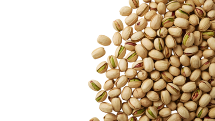 Pistachio Pile: An eye-level macro shot showcases a bountiful arrangement of pistachios, each a testament to natural simplicity.