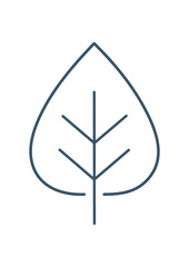 Green Leaf Icon Set – Botanical, Nature and Eco Friendly Vector Illustrations