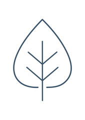 Green Leaf Icon Set – Botanical, Nature and Eco Friendly Vector Illustrations