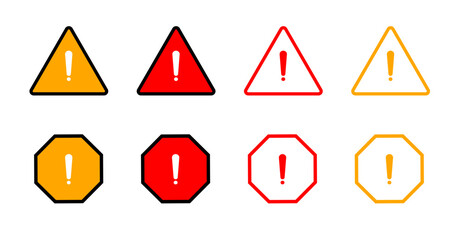 Warning triangle icon black rounded with label frame emblem traffic sign and road symbol vector illustration