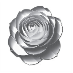 Monochrome Rose Illustration vector : Elegant, Abstract, and Stylish Floral Design for Invitations, Branding, and Decor.