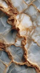 Stunning close-up of agate with intricate patterns and earthy tones from natural stone formation