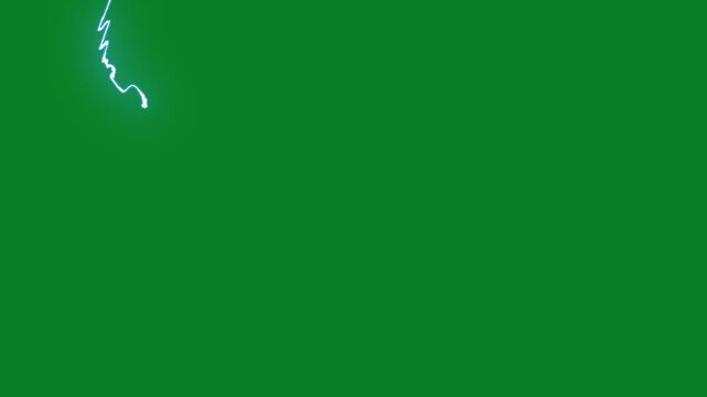 Thunder lightning electric cartoon spark pack, glowing flash FX energy burst loop, hand drawn storm explosion boom, neon overlay comic animation, 4K alpha channel green screen chroma key background