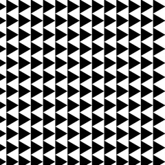 Black and white Triangles seamless vector pattern design