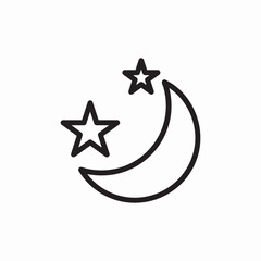 İcon vector  moon stars 