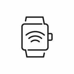 Icon vector wifi watch 