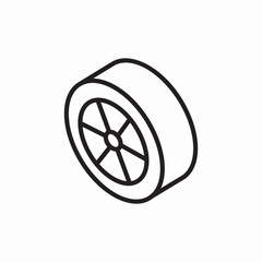 icon vector car wheel tire