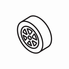 icon vector car wheel