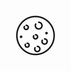 Icon vector moon  planet 