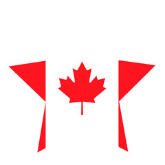 Canadian flag star PNG
