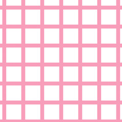 Pastel pink Gingham check seamless pattern design