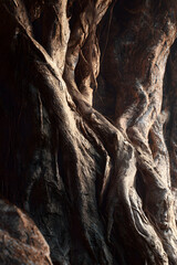 Exploring the Timeless Beaty and Intricate Patterns f Gnarled Tree Trunks in Srene Natural Landscapes
