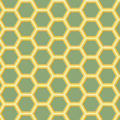 Colorful seamless pattern design with honeycombs