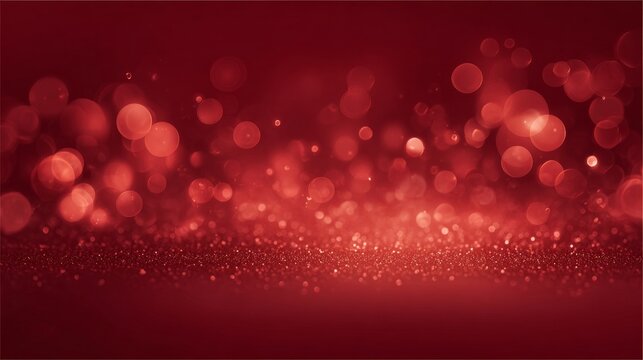 Red Glitter Bokeh Background Abstract Festive Design, Red Sparkle, Light Effect, , bokeh, sparkle