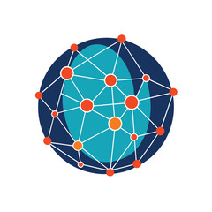 Global Network, global business network,  global channel, global communication network, Globe Vector.