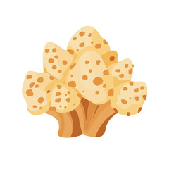 Icon clipart, Minimalistic 2D flat icon featuring a whole sunchoke isolated on a white background, an element in vector and EPS format. clean vector design, simple illustration style