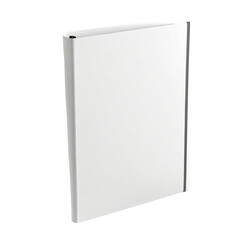 Blank white notebook mockup, isolated, studio, design